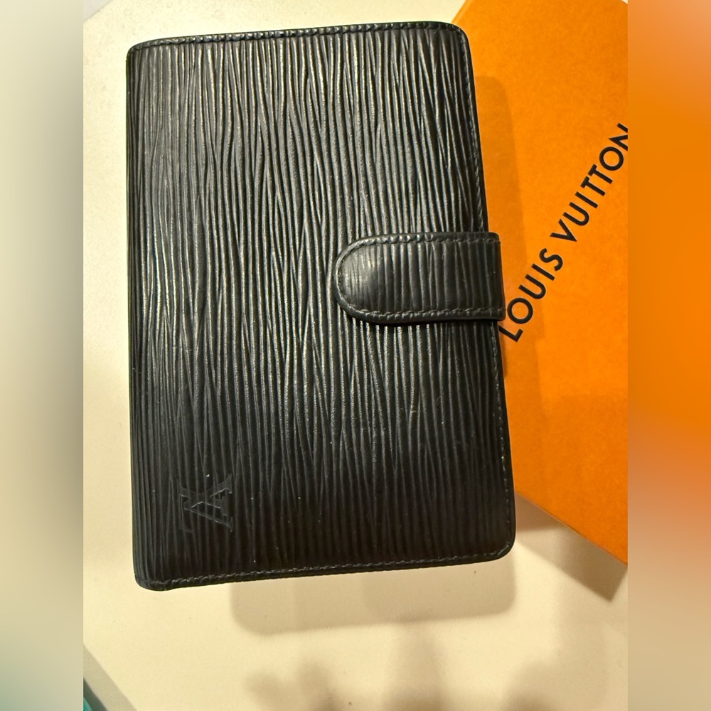 Louis Vuitton Black Epi Wallet With Box!!!
